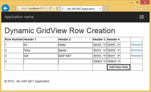 Dynamically Adding and Deleting Rows in GridView and Saving All